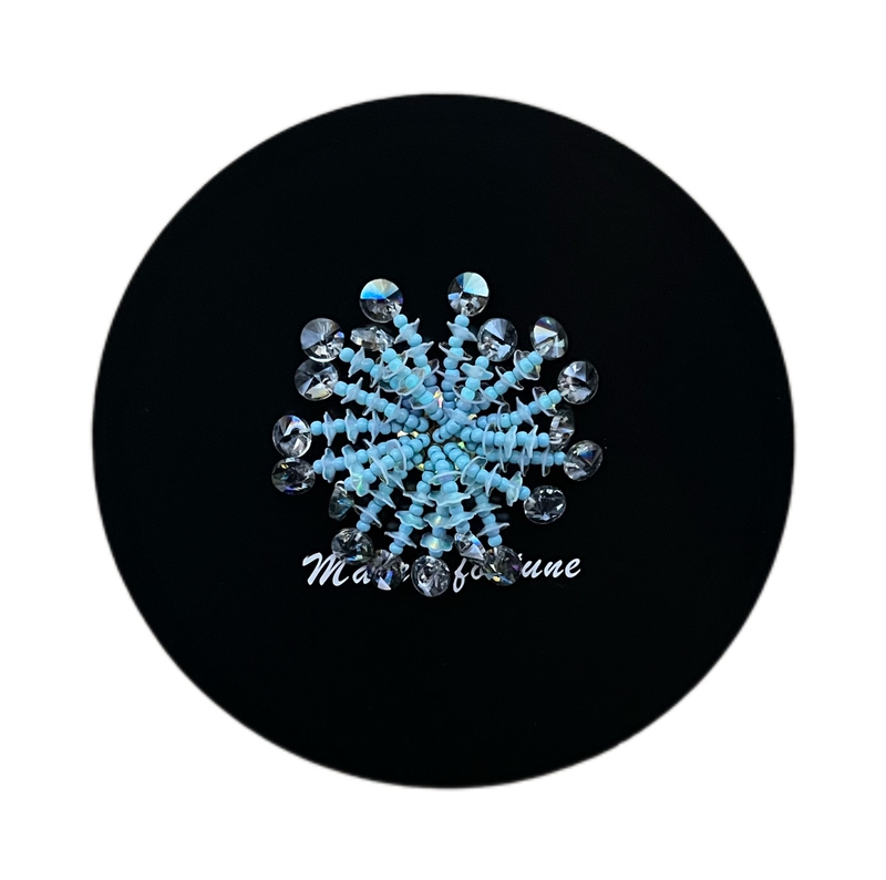 Heavenlyjelly Korean Sequin Flower Shoe Charms Crystal Shoe Jelly Shoes Clogs Personalized Shoe Accessories Shoe Flowers