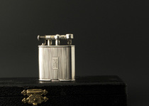 1920s Swiss Dunhill Dunhill Sterling Silver Lifting Kerosene Lighter Antique Lighter