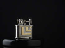 1930s France Lancel Lanzi Sterling silver inter-gold Antique Lighter Collection Kerosene Lighter