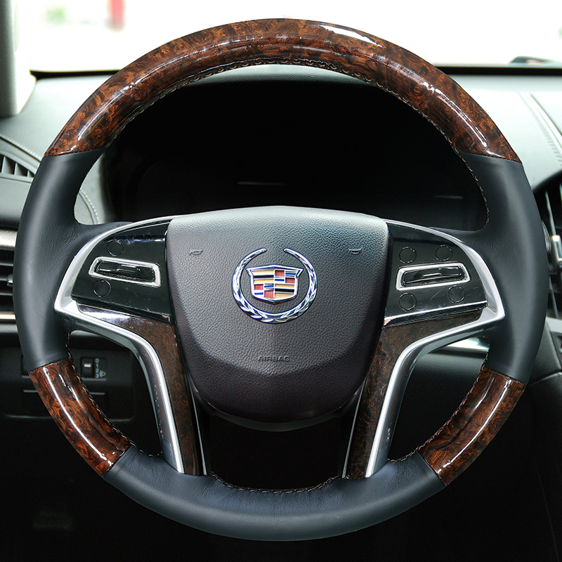 Dedicated Cadillac ATSL SRX XT5 CT6 XT4 XTS modified handle leather hand seam steering wheel cover