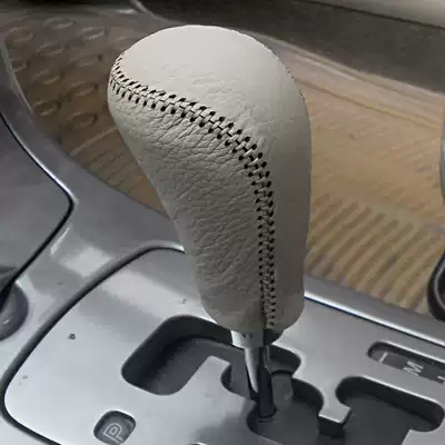 Special Mazda6 horse Six horse 6 automatic interior modification Hand-sewn shift handle gloves Car shift handle gloves Leather shift cover