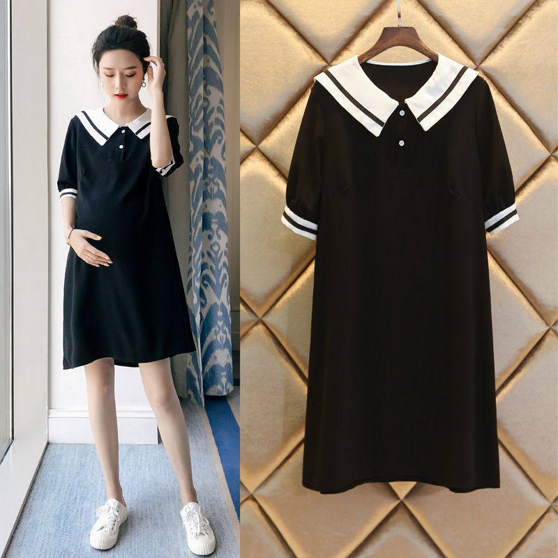 Maternity dress summer dress 2022 new maternity dress summer fashion skirt summer tide mom chiffon maternity dress summer