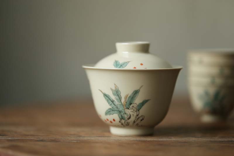 Plant ash cup bowl of jingdezhen ceramic suit small manual single hand sample tea cup cup master cup tureen
