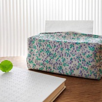 Literary Pastoral Floral Small Fresh Tissue Paper Cover B&B Chinese Living Room Storage Tissue Pack Box Light Luxurious Fabric Tea Ceremony
