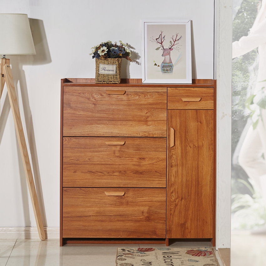 Slim Shoe Cabinet 17cm Simple Modern Hallway Cabinet Small