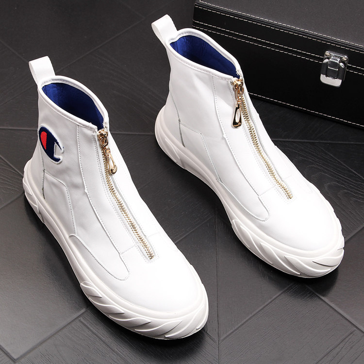 Hong Kong tide brand all-match men's high-top shoes British fashion Martin boots sports trend casual shoes hip-hop short boots