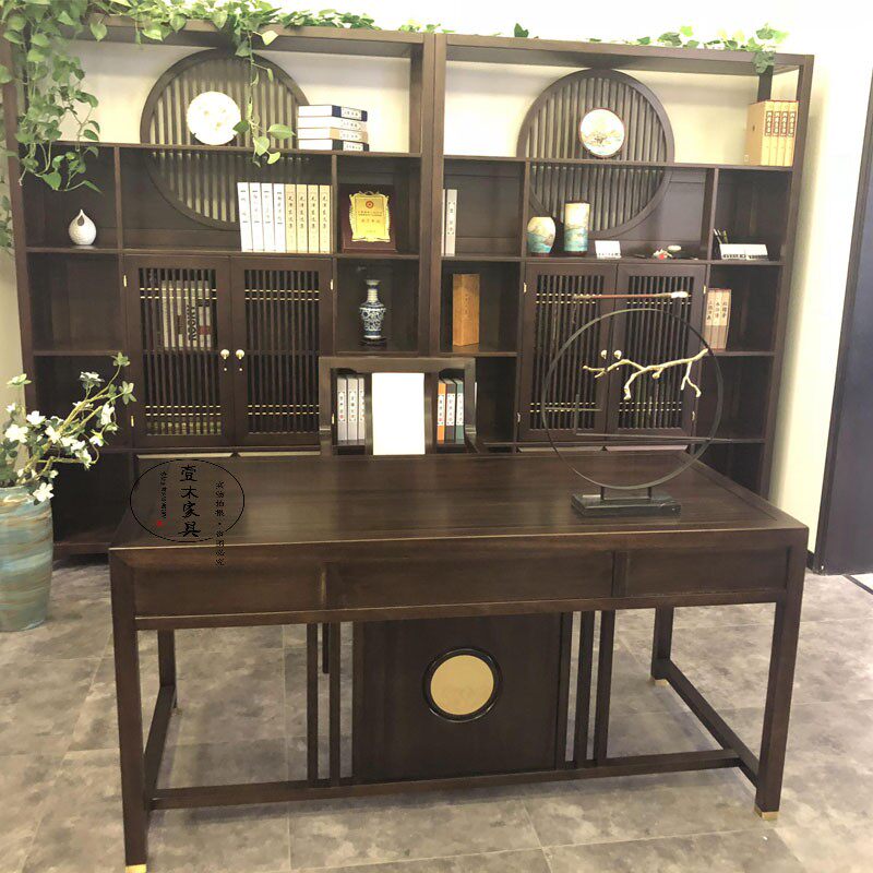 New Chinese black sandalwood full solid wood desk modern desk Zen Calligraphy Desk Writing Painting Desk Book House Furniture