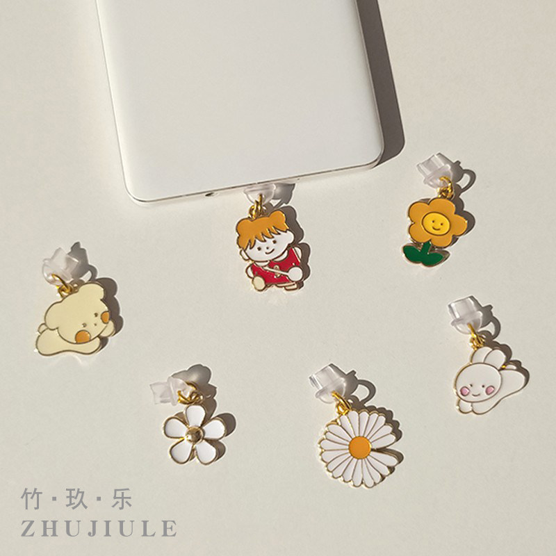 South Korean mobile phone anti-dust plug applies Apple vivo Huawei OPPO Meitui Xiaomi Android dust-proof data plug