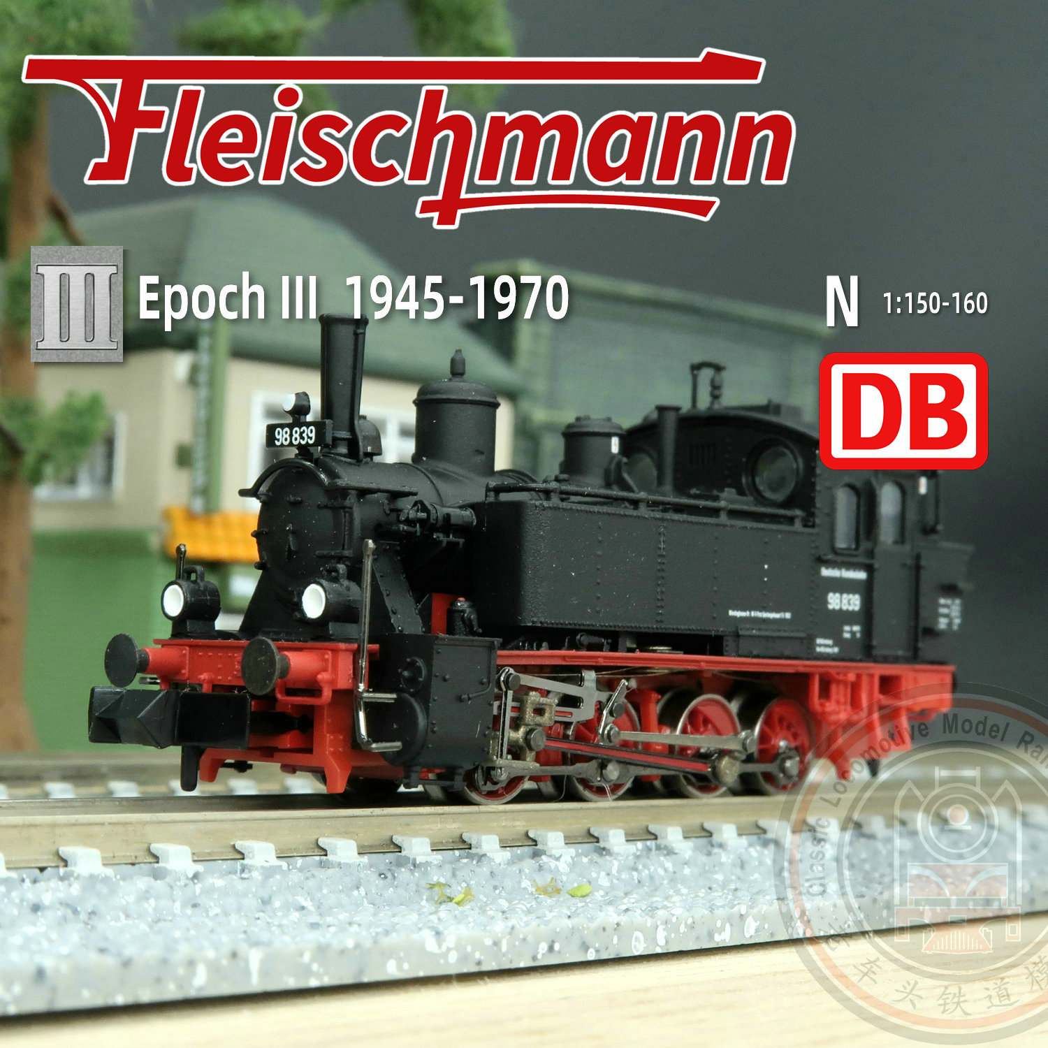 火车女侠模型FLEISCHMANN 德国N型7160022 BR98.8蒸汽DB三代-淘宝Taobao