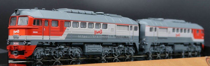RZD-ディーゼル機関車,デジタルサウンド,ロコホ1: 87,列車モデル,2つの
