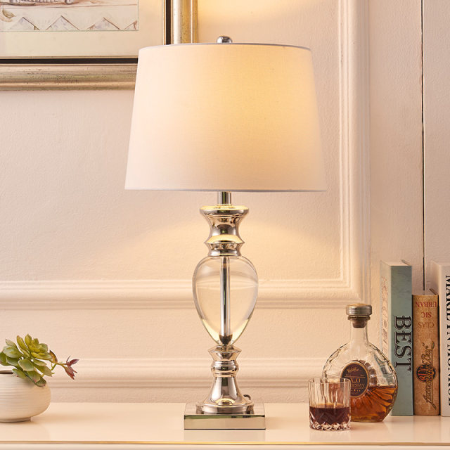 warm bedside lamp