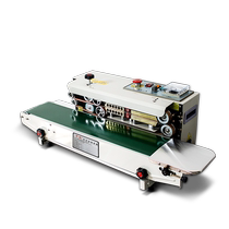 Zhongmin FR-770 sealing machine commercial fully automatic plastic bag film aluminum foil bag continuous quick sealing food packaging machine