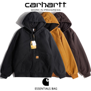 carhartt Кархарт J130 мойка сделать старый тяжеловес vintage толстая Стеганый хлопок закрытый пальто разрушать куртка