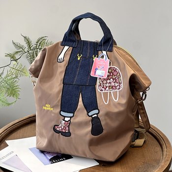 Counter genuine multi-purpose lightweight large-capacity backpack commuter waterproof backpack crossbody handbag women's travel bag