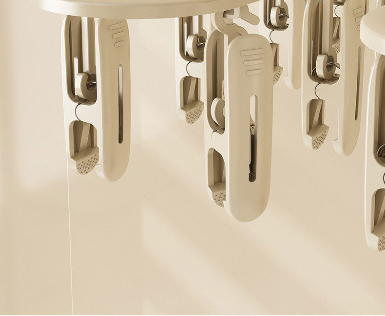 Клипса стойки 晾衣架免打孔防风袜子晾晒架神器阳台卫生间内衣裤夹子衣架可折叠