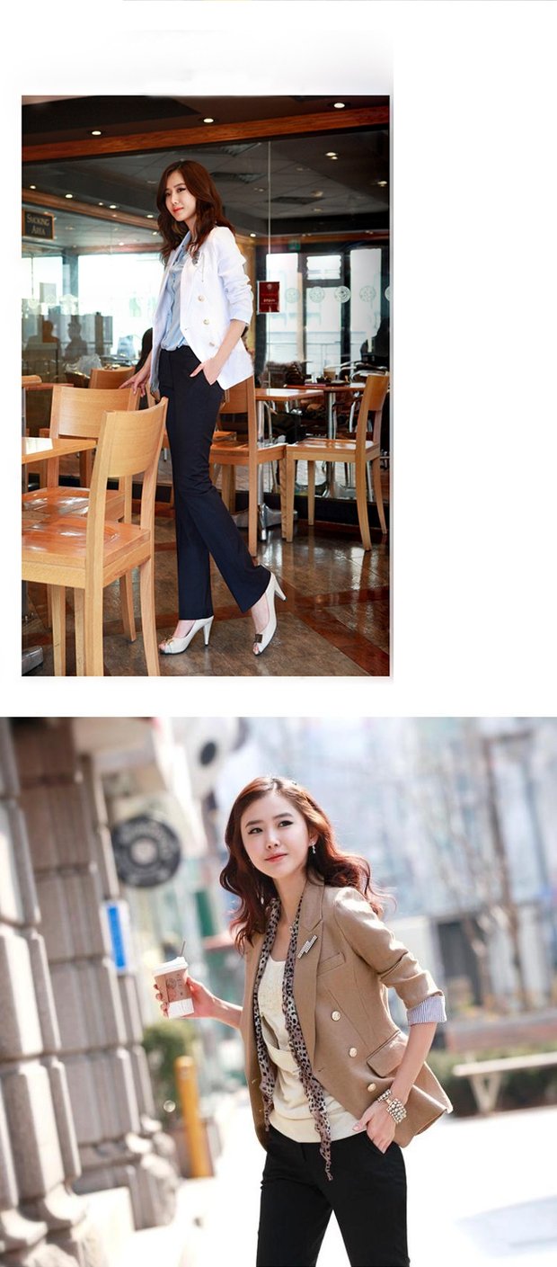 Mùa xuân và mùa thu Kích thước lớn Đen Slim Dress Dress Work Work Quần công sở High School Eo thẳng Quần dài Quần chuyên nghiệp Quần nữ shop thời trang nữ