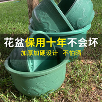 Plastic flowerpot clearance factory direct large flowerpot large fruit tree pot fleshy orchid flowerpot thickened and durable