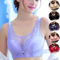 Đồ lót nữ kích thước lớn phần mỏng liền mạch áo ngực điều chỉnh loại tập hợp mà không có vòng thép nhận phó sữa chống chảy xệ áo ngực trên áo bra