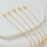 Медное ожерелье, 18 карат, золотой цвет, 1.5mm