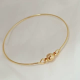 Медное покрытие реальное золото задержка на 14 тыс. Цвета. 1,0 толстая полу -хардная линия соединяющая круглый ствол магнитный магнитный кольцо Внешнее диаметр 60 мм