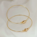 Медное покрытие реальное золото задержка на 14 тыс. Цвета. 1,0 толстая полу -хардная линия соединяющая круглый ствол магнитный магнитный кольцо Внешнее диаметр 60 мм