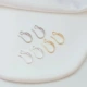 14K C Circle Ear Hook 1 пара