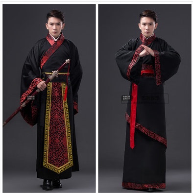 Ancient Costume, Men's Hanfu, Tang Suit, Qin Dynasty, Spring and Autumn Period, Warring States Period, Three Kingdoms Period, Official Attire of Subjects, Han Dynasty Official, Ancient Performance Costume