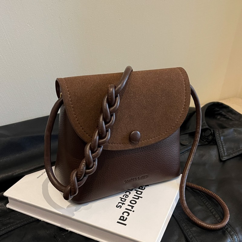 Niche Melard Retro Bag for Women 2025 New Spring and Summer Frosted Small Square Bag Fashionable Versatile Shoulder Crossbody Bag