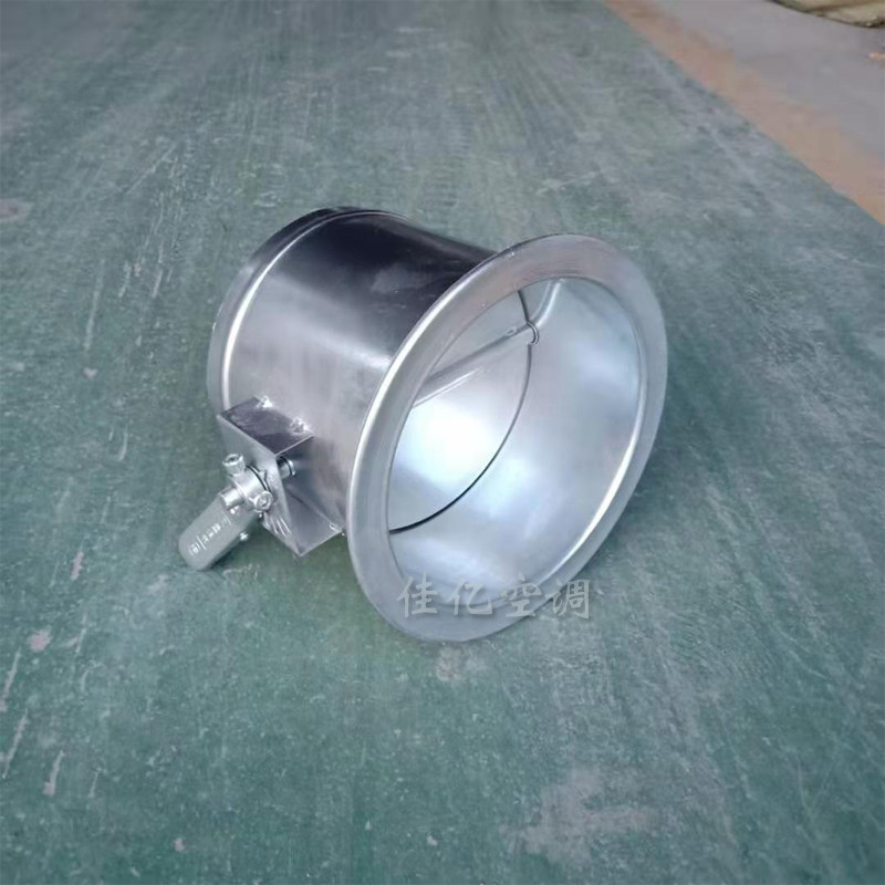 Single side with flange manual control valve white iron wind valve air volume manual control valve air duct control valve