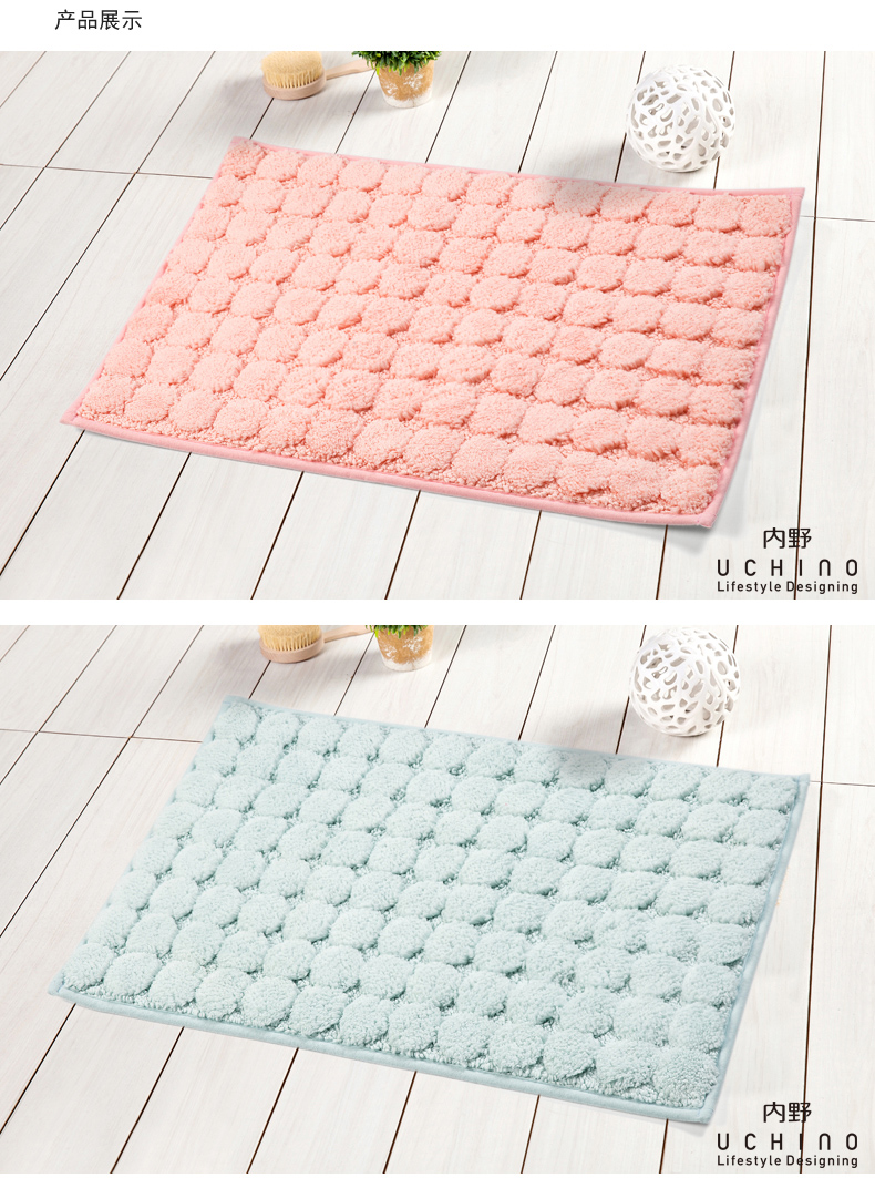 Infield mat cửa mat nhà bếp phòng khách phòng tắm phòng tắm thảm trượt cửa mat dày hấp thụ nước tắm mat - Thảm sàn thảm chùi chân khách sạn
