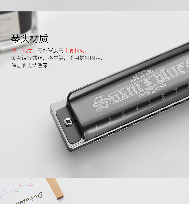Swan blues hòa tấu 10 lỗ C trẻ em học sinh trưởng thành mới bắt đầu chơi nhạc cụ mười lỗ blues - Nhạc cụ phương Tây guitar classic yamaha