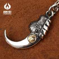 Spirits Silver Silver Accessories Original Design 18K Point Gold And Silver Eagle Claw Pendant 925 silver Item pendant personality Fashion textured clear