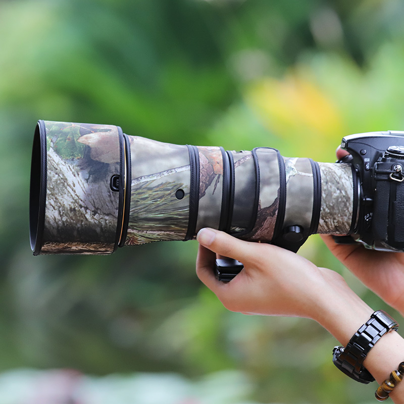 Application of NIKON Nikon AF-S 500mmF5 6E PFEDVR camouflan lens guncoat 556 Dinggio protective sheath