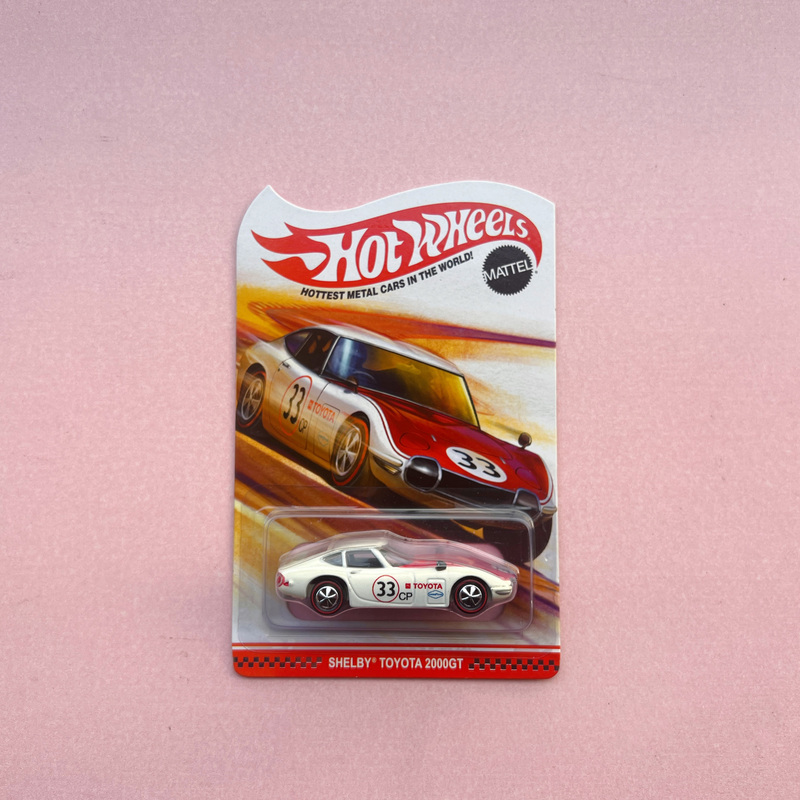Hot Wheels Rlc 1/64 Toyota 2000Gt Shelby Toyota Red Racing Car Red Line Wheels