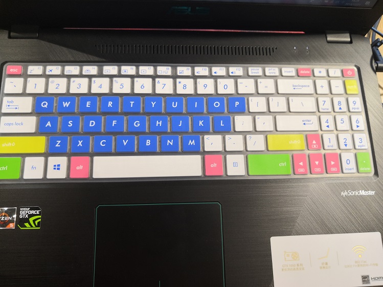 Asustek (ASUS) đá máu phiên bản YX570 YX570ZD YX570U 15.6 inch bàn phím máy tính xách tay bảo vệ phim trò chơi phim Nút Notebook khởi động vết sưng pad - Phụ kiện máy tính xách tay túi đựng máy tính