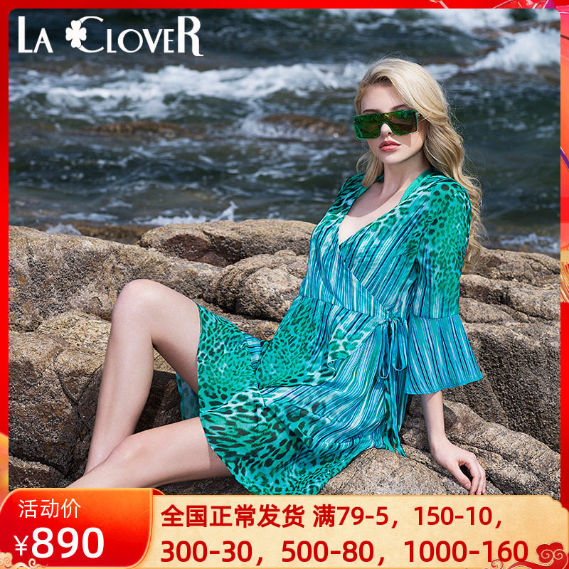 LACLOVER LANKAVAN OCEAN CHIC EDGE SERIES SWIMSUIT BEACH LONG SKIRT LC60FF1