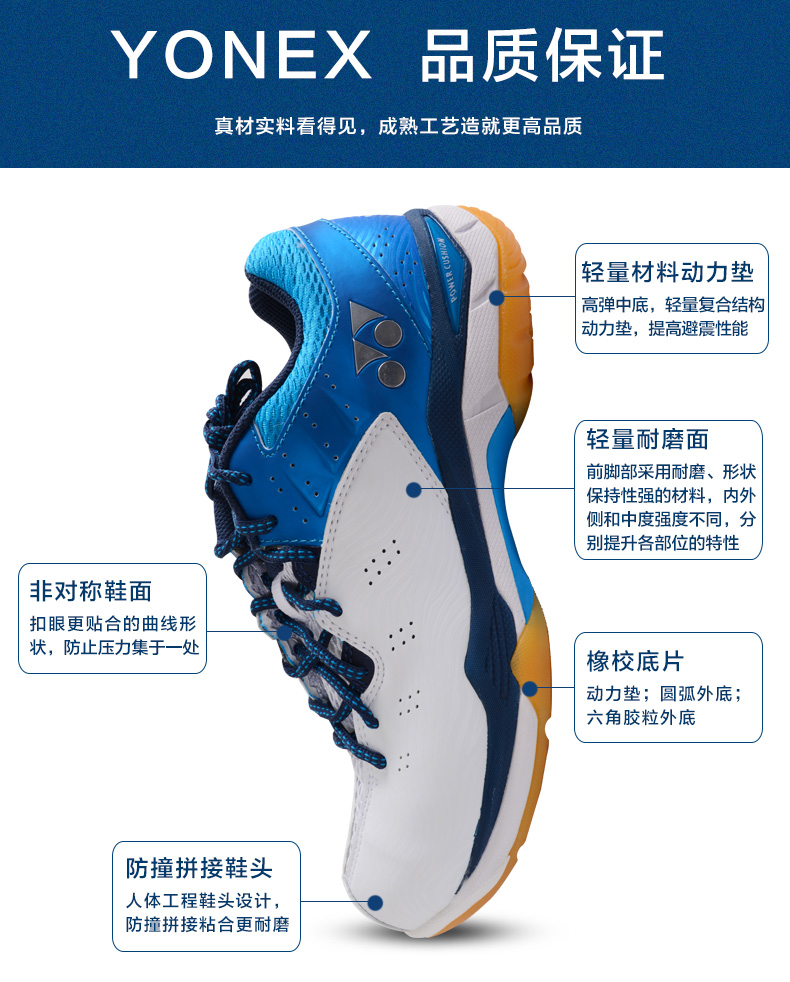 Giày cầu lông Yonex chính hãng Giày nam và lông YY Lin Dan có cùng chân SHB-CFTEX giày thể thao nữ nike
