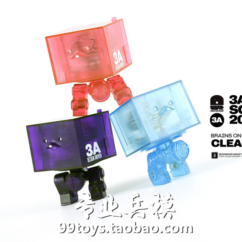 3A THREEA 3A17087 3AGO World War Robot series transparent block set spot