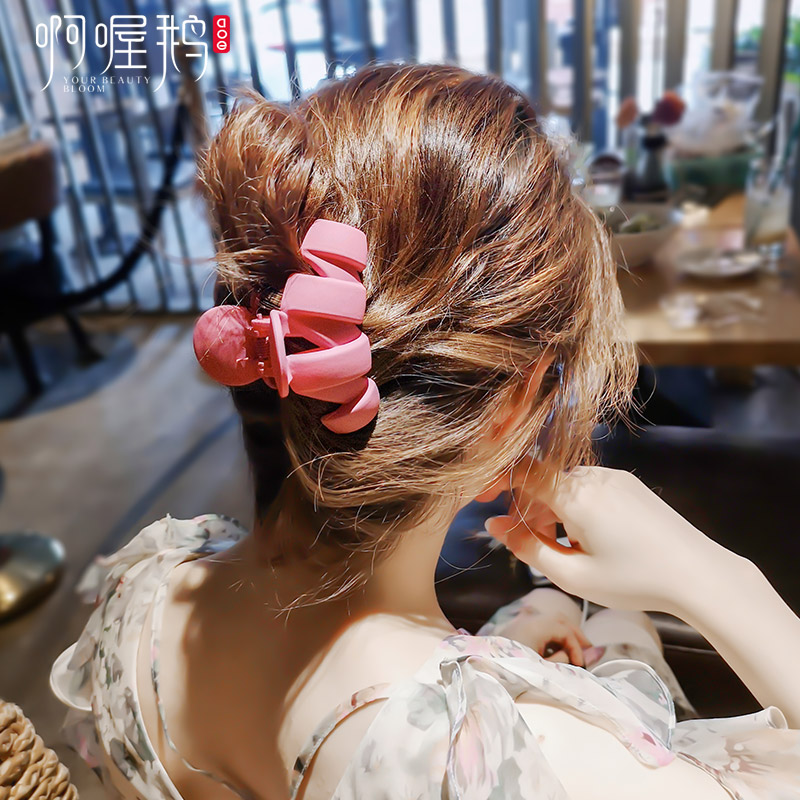 Korean net red Hyuna wind hairpin grip clip large simple hairpin back of the head bathing female hairpin headdress