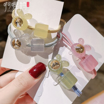 Head rope female Korean net red bracelet dual-use hair rope ins Forest Bunny rabbit hair circle simple tie scalp tendon headdress