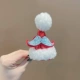 Блестящий белый капюшон