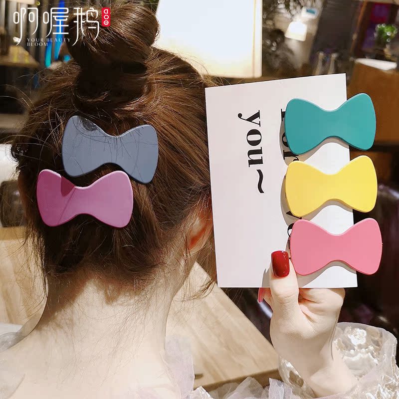 Korean Edition Butterfly Knot CHILDREN HAIR ACCESSORIES SMALL CLIP HEAD ACCESSORIES SIDE HAIR CLIP WEB RED AND ELEGANT HAIR CLIP BB CLIP HAIR CLIP