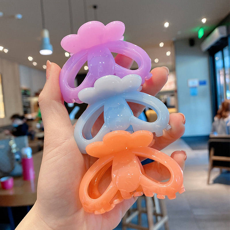 Instagram style web celebrity hairpin hairpin children ponytail pin hair ornament headdress candy color grab clip shower hair clip