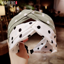 Korean simple hair band female net red super fairy non-slip pressure hair bundle wild go out to wash face hair band hair hair hair band Hair band headband