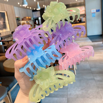 Korean version of Daisy large grab clip ponytail hairclip does not hurt hair headwear fashion hair accessories plate hair card bath clip