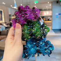 Hanfeng horsetail clip big grab clip tie hair card child bath hair accessories fashion hair card does not hurt hair headwear accessories