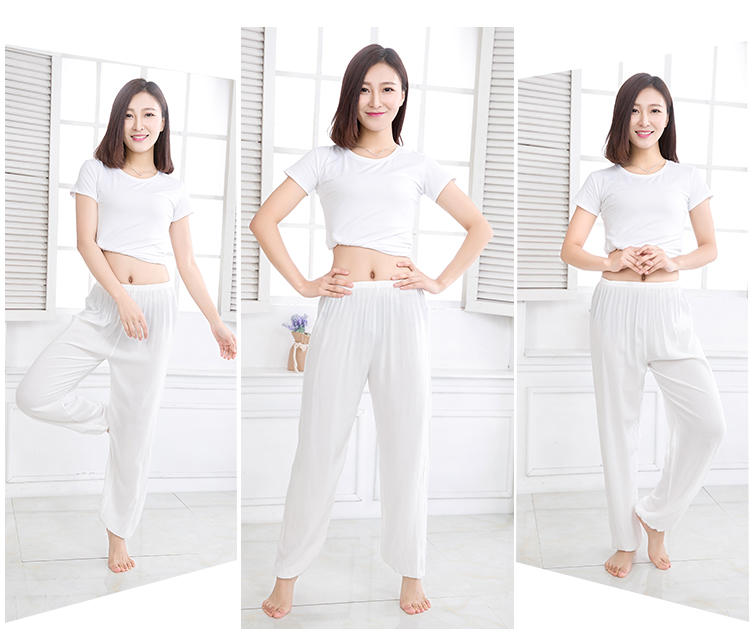 Quần của phụ nữ quần harem phần mỏng mùa hè cotton lụa mẹ muỗi quần cha mẹ và con quần người lớn quần đèn lồng quần ngủ cha mẹ và con