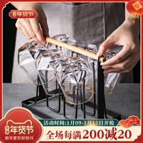 Glass glass household living room summer beverage cup transparent high-value heat-resistant ins drinking cup set beer mug
