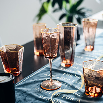 Glass wine cup creative good-looking Net red water Cup ins Wind living room household high-value whiskey wine glass
