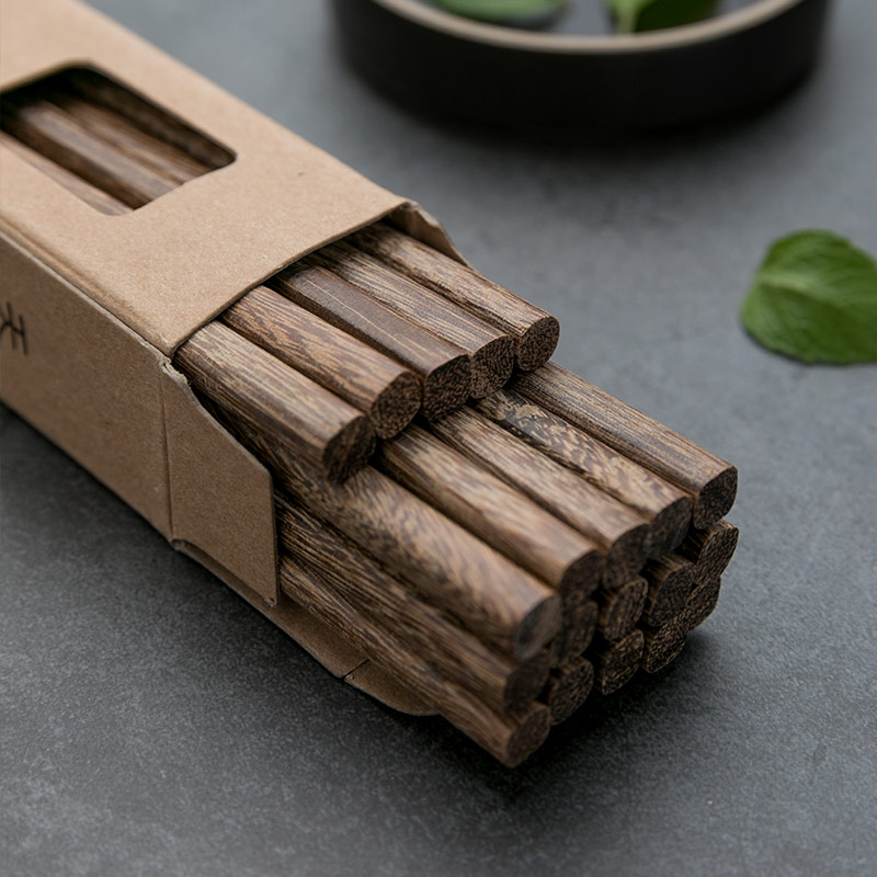 Wood chopsticks non-slip and mildew-proof chicken wing wood chopsticks lacquer-free wood natural wood chopsticks household solid wood chopsticks set